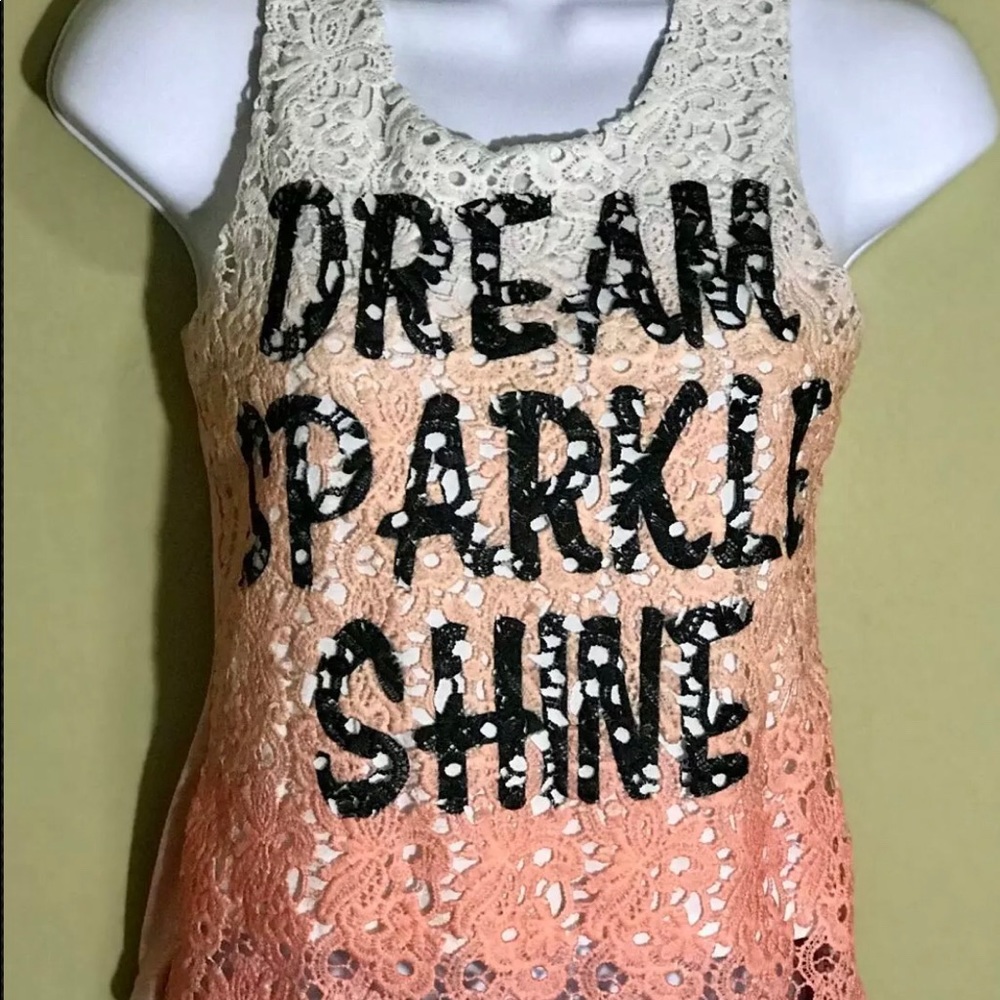 Beautees Dream Sparkle Shine Tank Top  Girl 14 L